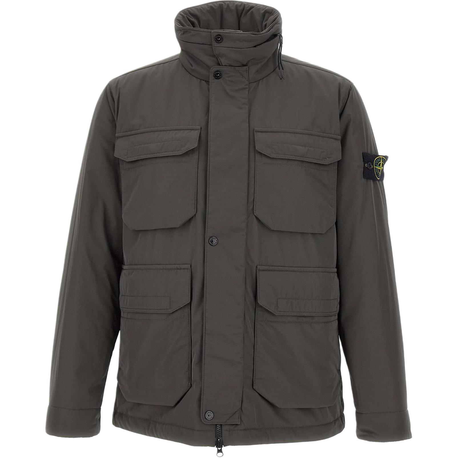 Stone Island FW24 PrimaLoft® Waterproof Gray Badge Cotton Jacket for Men 811543626-V0065 圖 2