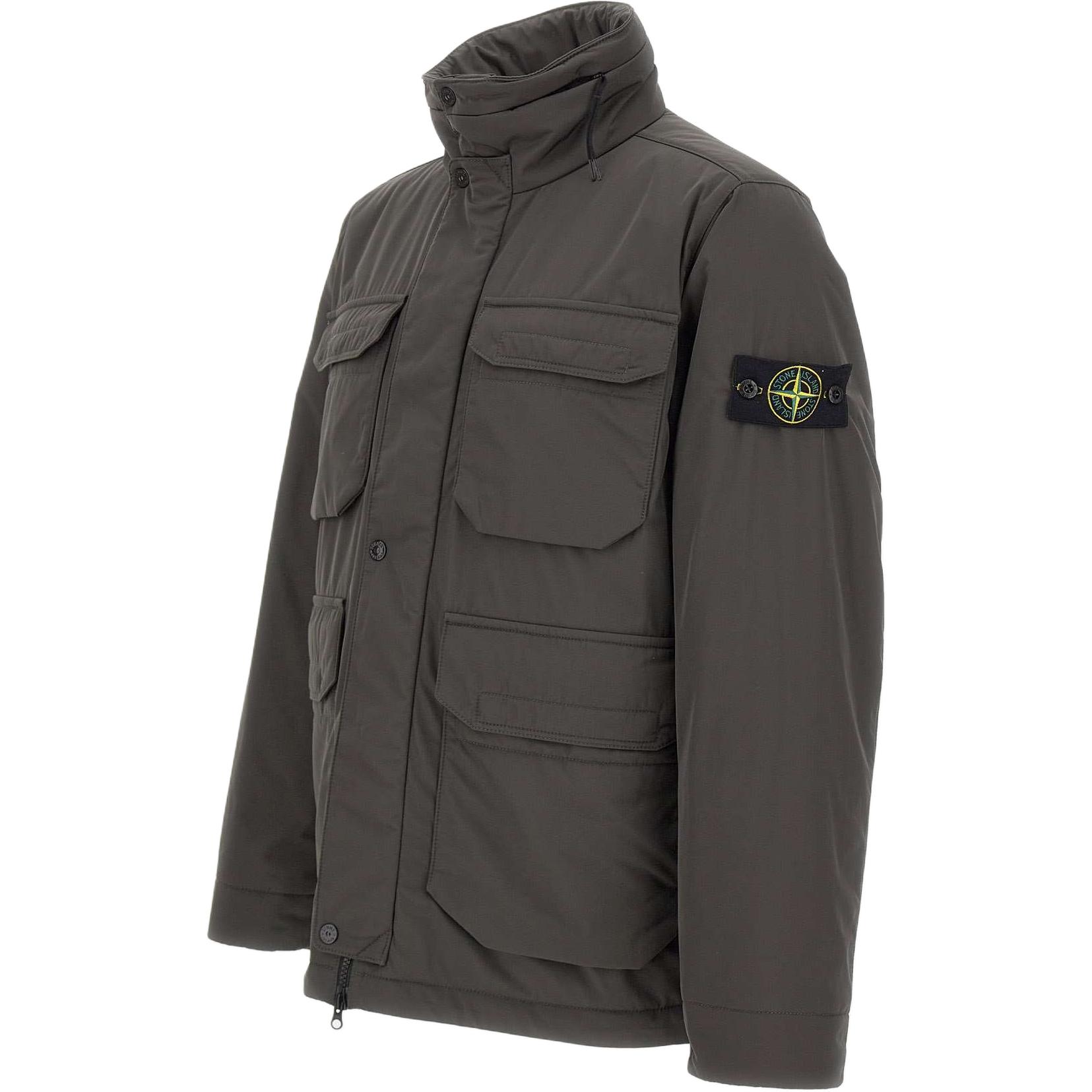 Stone Island FW24 PrimaLoft® Waterproof Gray Badge Cotton Jacket for Men 811543626-V0065 圖 4