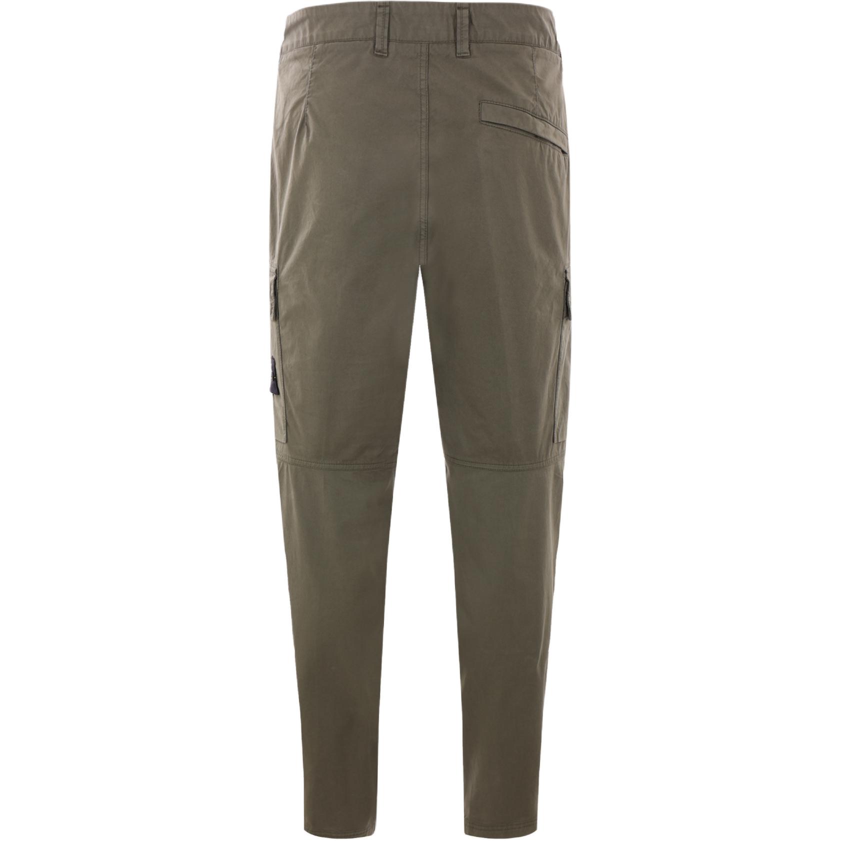 Lookbook Stone Island FW24 純棉錐形工裝褲 男士麝香綠貨褲 811530410-V0059