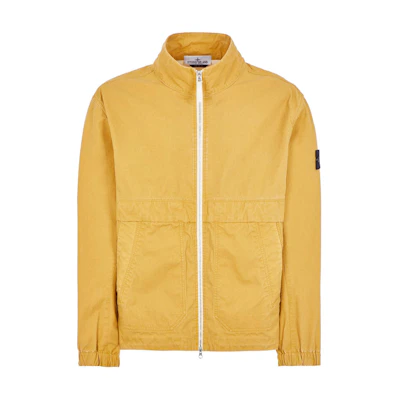 Stone Island FW24 Recycled Oxide Plating Logo Badge Jacket Orange Unisex 8115460T1-V0032