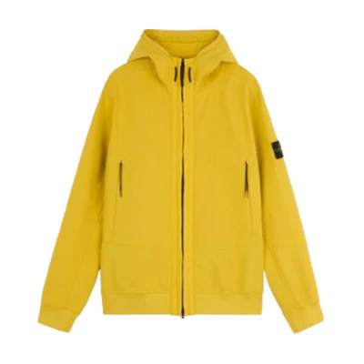 Stone Island FW24 Soft-Shell Jacket Windproof Waterproof Breathable Mustard Yellow 8115Q0322-V0034