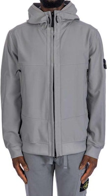 ストーンアイランド FW24 防風防水ソフトシェルパーカー ジャケット ユニセックス - グレー 8115Q0322-V0060 Shop ストーンアイランド FW24 防風防水ソフトシェルパーカー ジャケット ユニセックス - グレー 8115Q0322-V0060