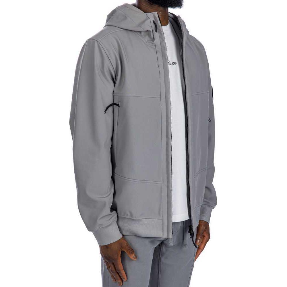 Purchase ストーンアイランド FW24 防風防水ソフトシェルパーカー ジャケット ユニセックス - グレー 8115Q0322-V0060