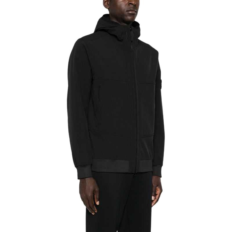Shop 스톤 아일랜드 FW24 방수 방풍 후드 플리스 자켓 블랙. 8115Q0322-V0029