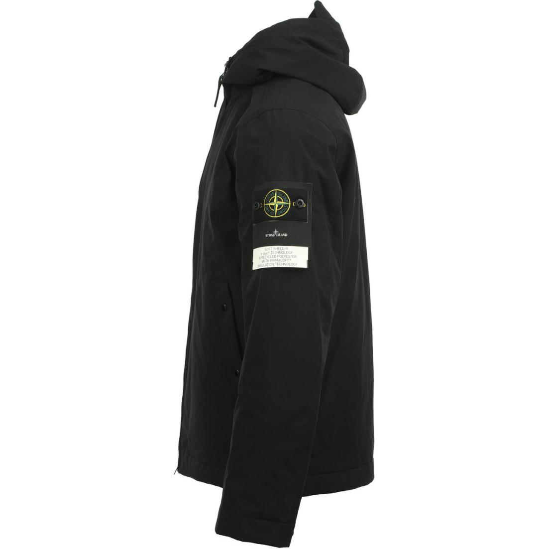 Stone Island FW24 Soft Shell Primaloft Padded Hooded Jacket Black Men. 811540627A0029 圖 4