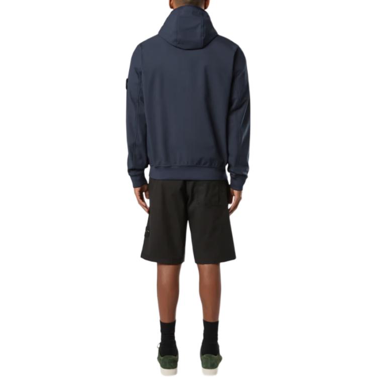 Stone Island FW24 Soft Shell Windproof Waterproof Breathable Hoodie Jacket Navy Unisex 8115Q0322-V0020 圖 5