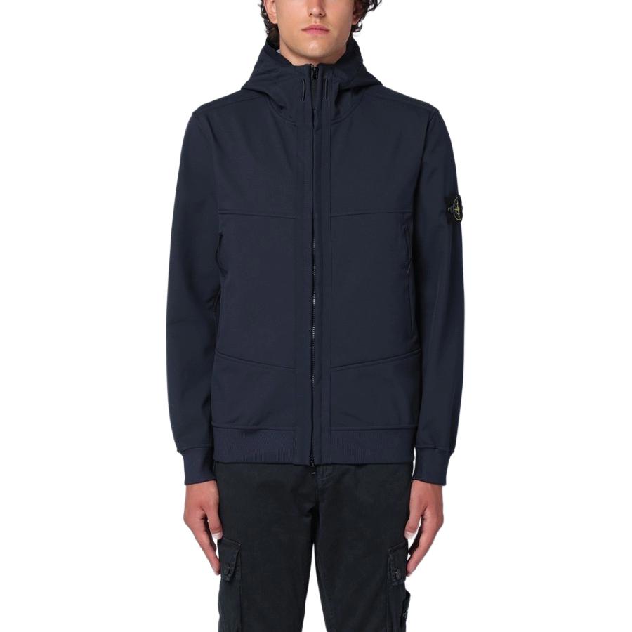 Stone Island FW24 Soft Shell Windproof Waterproof Breathable Hoodie Jacket Navy Unisex 8115Q0322-V0020 圖 6
