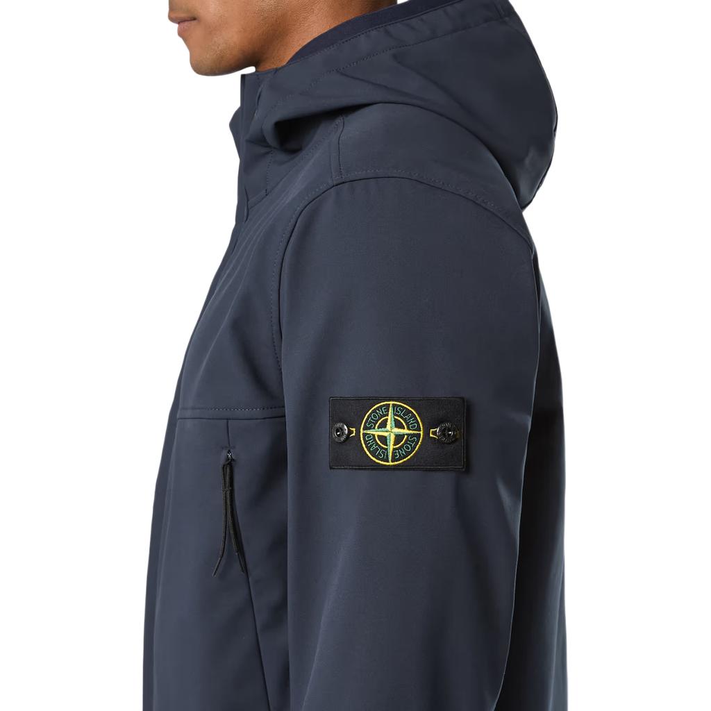 Stone Island FW24 Soft Shell Windproof Waterproof Breathable Hoodie Jacket Navy Unisex 8115Q0322-V0020 圖 7