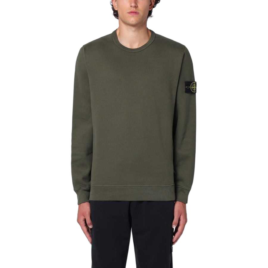 Stone Island FW24 Solid Color Slim Fit Crewneck Long Sleeve Sweatshirt Green 811562420-V0059 圖 4