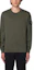 Shop Stone Island FW24 Sudadera Verde Slim Fit de Manga Larga y Cuello Redondo 811562420-V0059