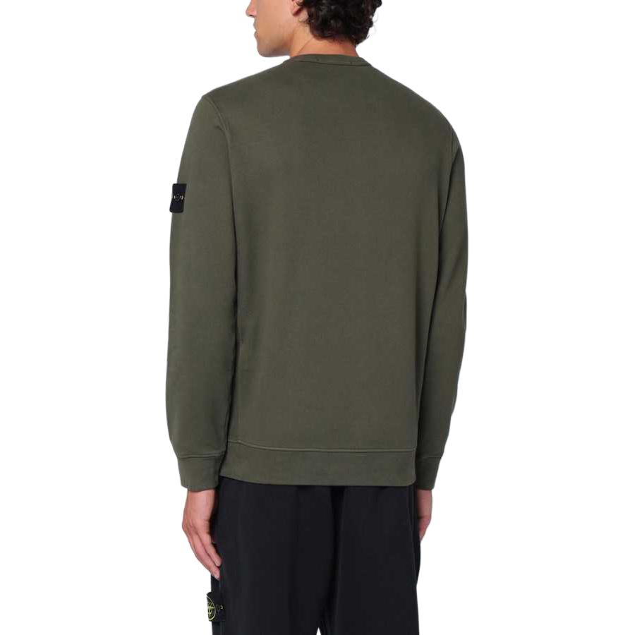 Stone Island FW24 Solid Color Slim Fit Crewneck Long Sleeve Sweatshirt Green 811562420-V0059 圖 5