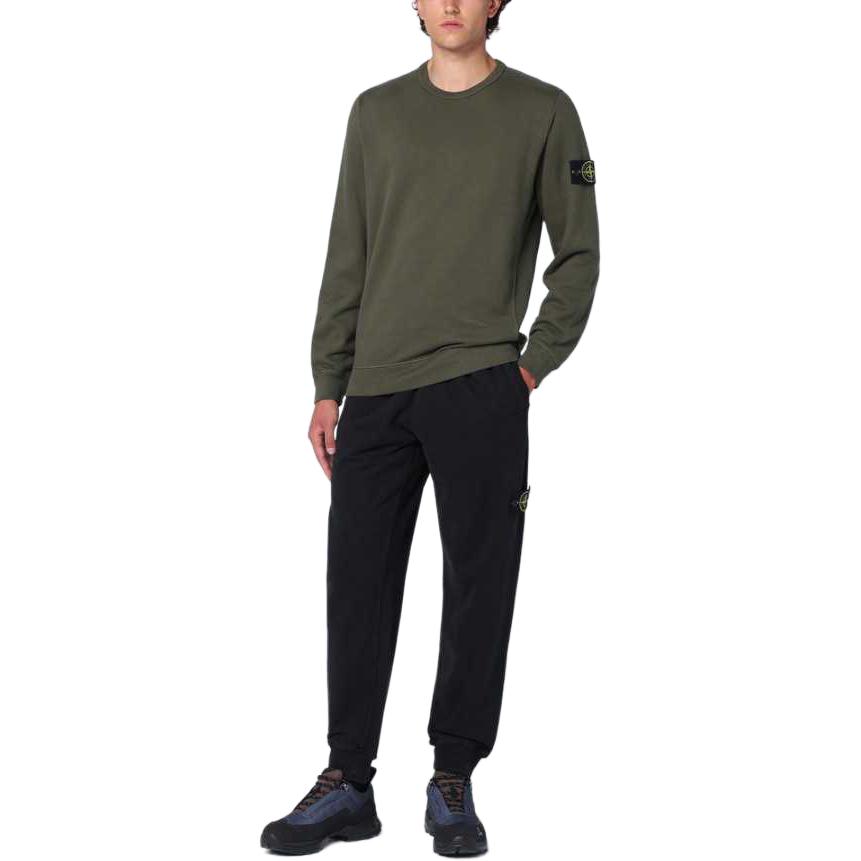 Stone Island FW24 Solid Color Slim Fit Crewneck Long Sleeve Sweatshirt Green 811562420-V0059 圖 6