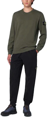 Stone Island FW24 Sudadera Verde Slim Fit de Manga Larga y Cuello Redondo 811562420-V0059 Details for Stone Island FW24 Sudadera Verde Slim Fit de Manga Larga y Cuello Redondo 811562420-V0059