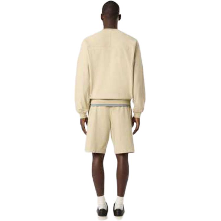 Stone Island FW24 Unisex Crewneck Sweatshirt Logo Embroidery Ribbed Cuffs Plaster Color 8115604M2-V0090 圖 5