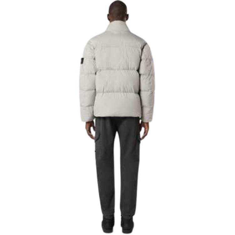 Purchase STONE ISLAND FW24 防水防風高領灰色帶徽標男女款夾克 811540123-V0060