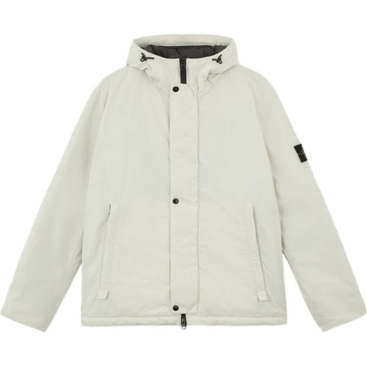 Stone Island FW24 White Hooded Puffer Jacket Windproof Water-Resistant  Coat 811543426-V0097 圖 2