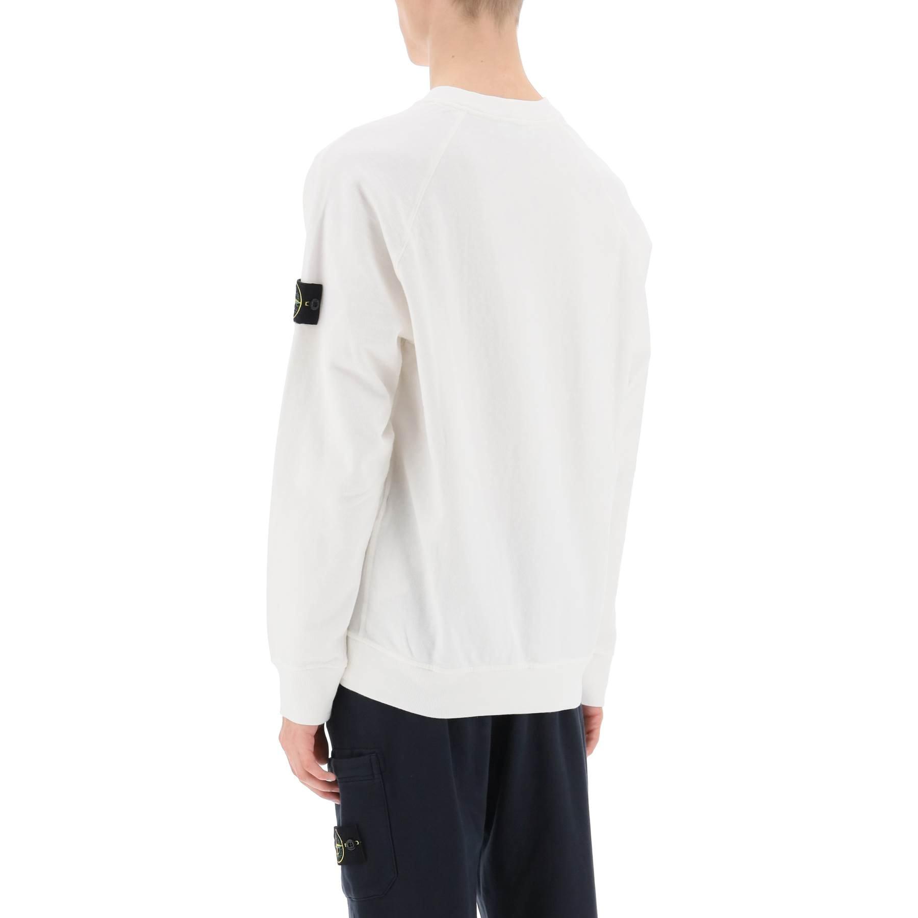 Stone Island FW24 White Men’s Crewneck Logo Hoodie Long Sleeve Pullover. 811564151-A0001 圖 4