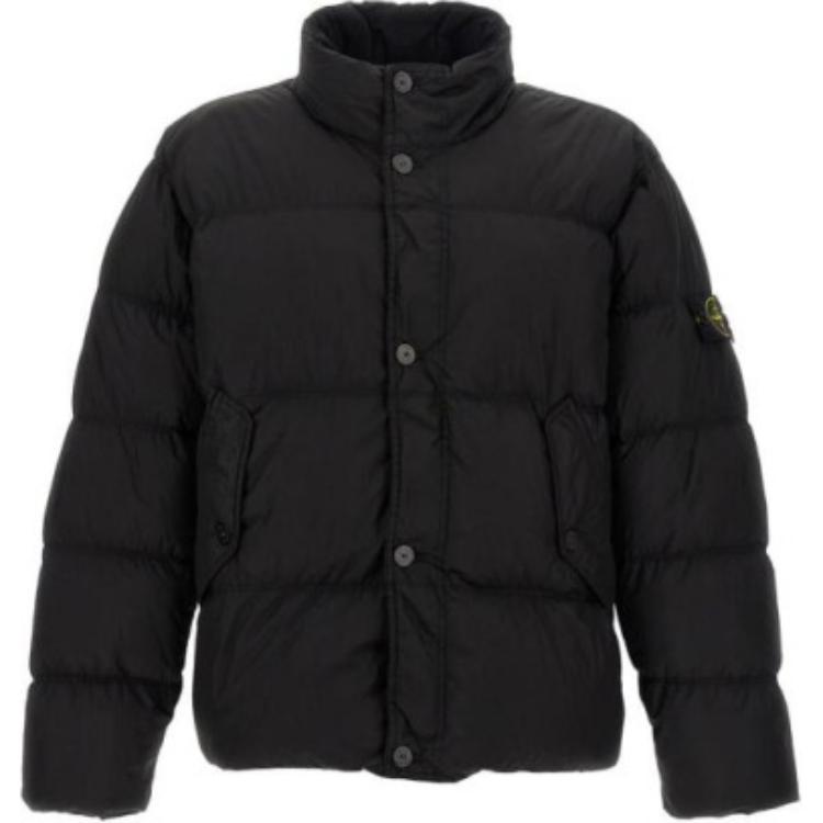 Stone Island FW24 Windproof Waterproof Quilted Down Jacket Black  Outerwear 811540123-V0029