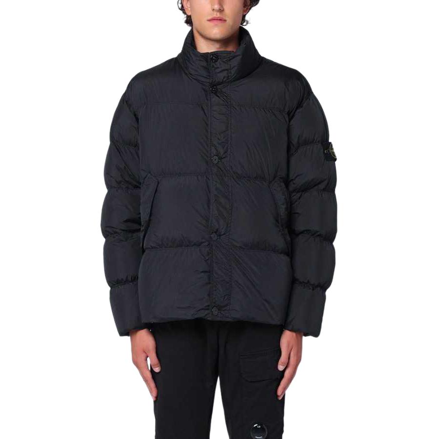 Stone Island FW24 Windproof Waterproof Quilted Down Jacket Black  Outerwear 811540123-V0029 圖 4