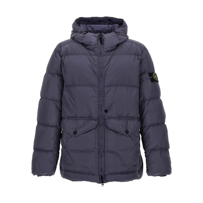 Stone Island FW24 Windproof Waterproof Recycled Nylon Logo Puffer Jacket Grey Unisex 811540723-V0046