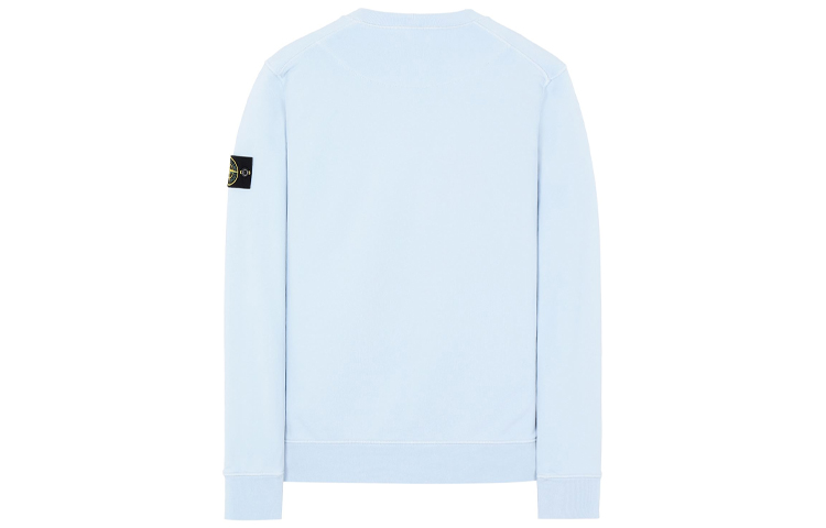 STONE ISLAND Garment Dyed Compass Patch Crewneck Sweatshirt Sky Blue . 741563051-V0041 圖 3
