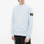Shop STONE ISLAND Sudadera Crewneck Teñida con Parche Brújula Azul Cielo. 741563051-V0041