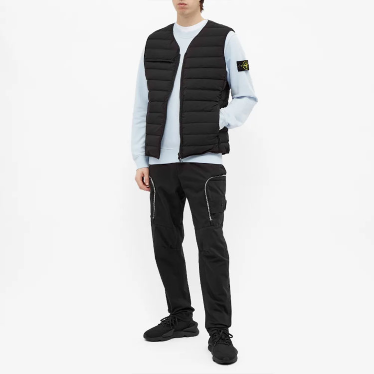 STONE ISLAND Garment Dyed Compass Patch Crewneck Sweatshirt Sky Blue . 741563051-V0041 圖 6