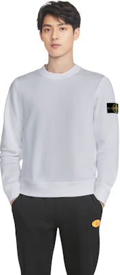 Stone Island Garment Dyed Sweatshirt Putih Kompas Patch Klasik. 741563051-V0001 Cheap Stone Island Garment Dyed Sweatshirt Putih Kompas Patch Klasik. 741563051-V0001
