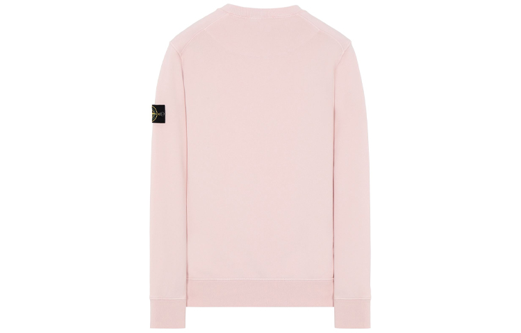 Stone Island Garment Dyed Crewneck Sweatshirt Compass Patch Pink Menswear. 741563051-V0082 圖 3