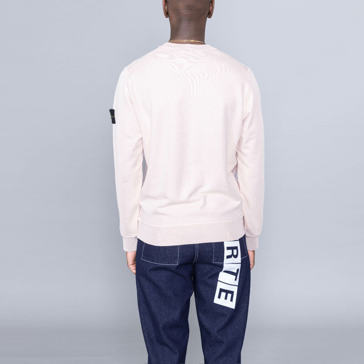 Stone Island Garment Dyed Crewneck Sweatshirt Compass Patch Pink Menswear. 741563051-V0082 圖 5