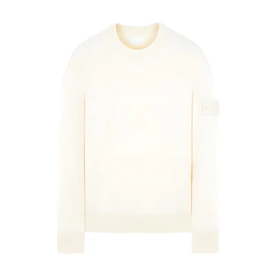 Stone Island Ghost Pieces Beige Crewneck Pullover Sweatshirt Men’s Long Sleeve 7615545FA-V0099