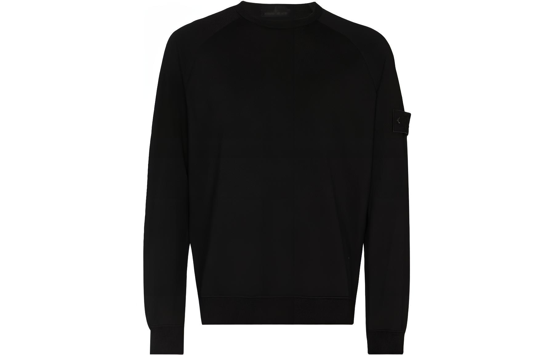 Stone Island Ghost Pieces Black Label Crewneck Sweatshirt Black 7415659F3-V0029