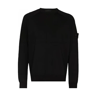 Stone Island Ghost Pieces Black Label Crewneck Sweatshirt Black 7415659F3-V0029