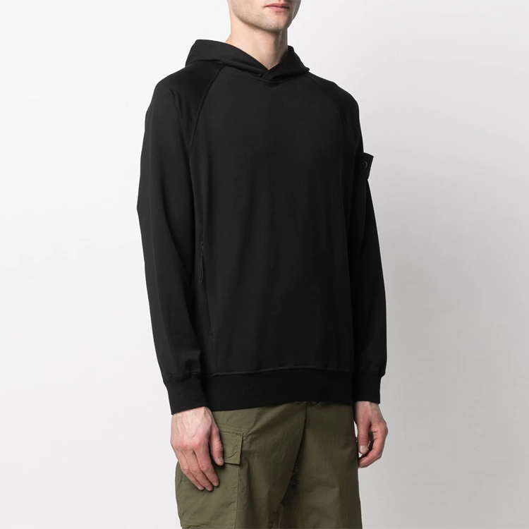 Details for Stone Island Ghost Pieces 黑標連帽衫 男士黑色款 7415653F3-V0029