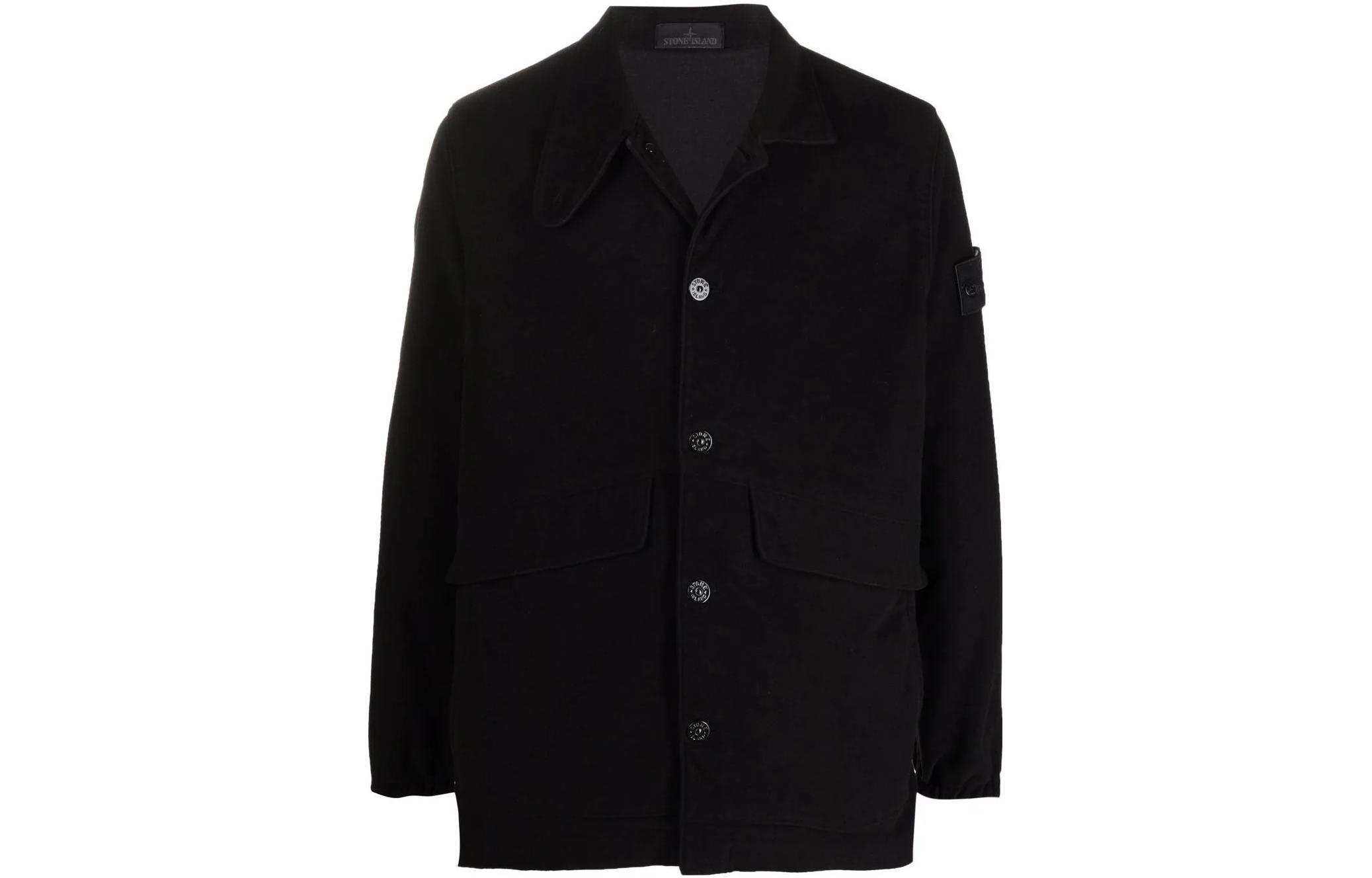 Stone Island Ghost Pieces Black Label Jacket  Black 7515A02F3-V0029