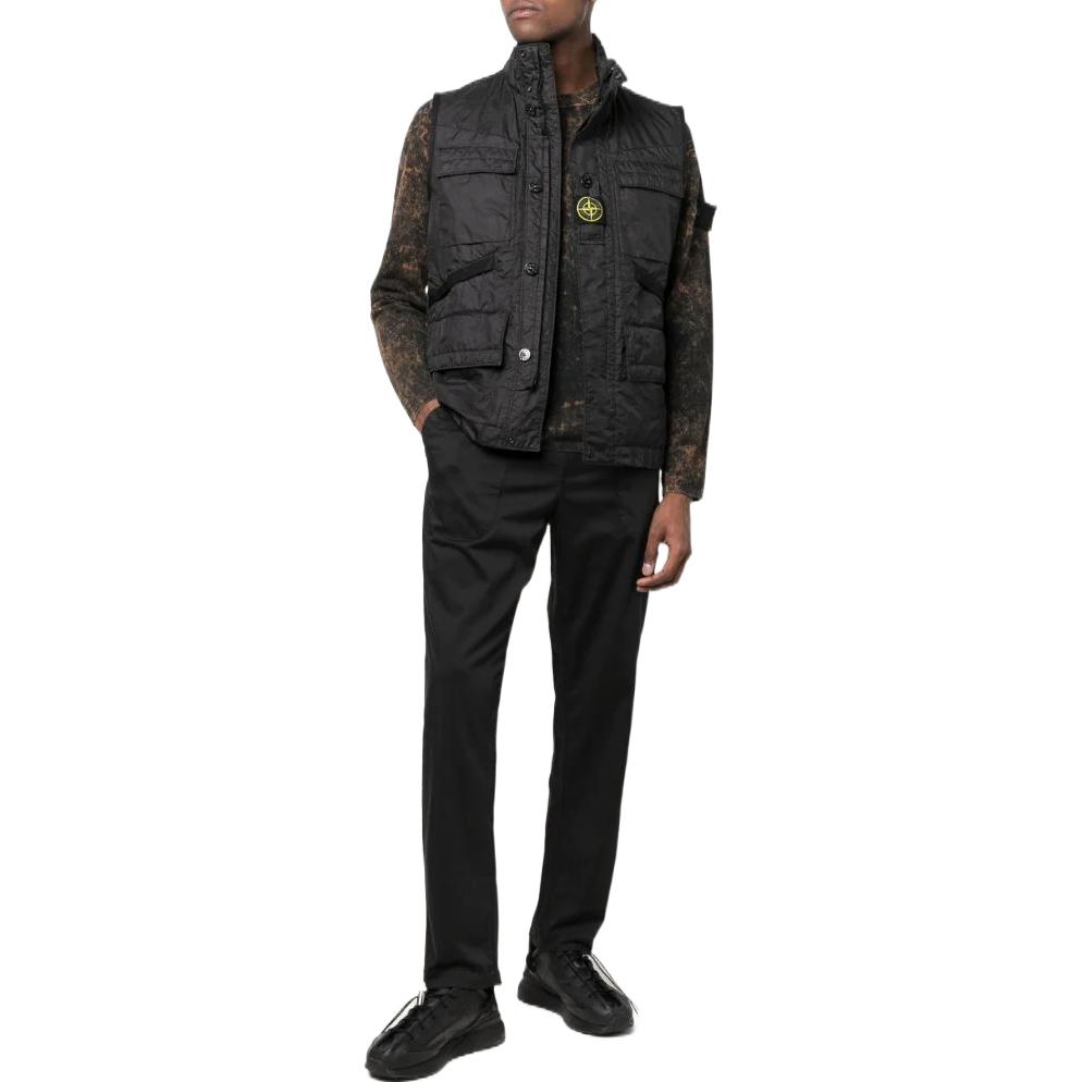 STONE ISLAND Ghost Pieces Black Label Knit Sweatpants Black  Straight Fit 7615312F2-V0029 圖 3