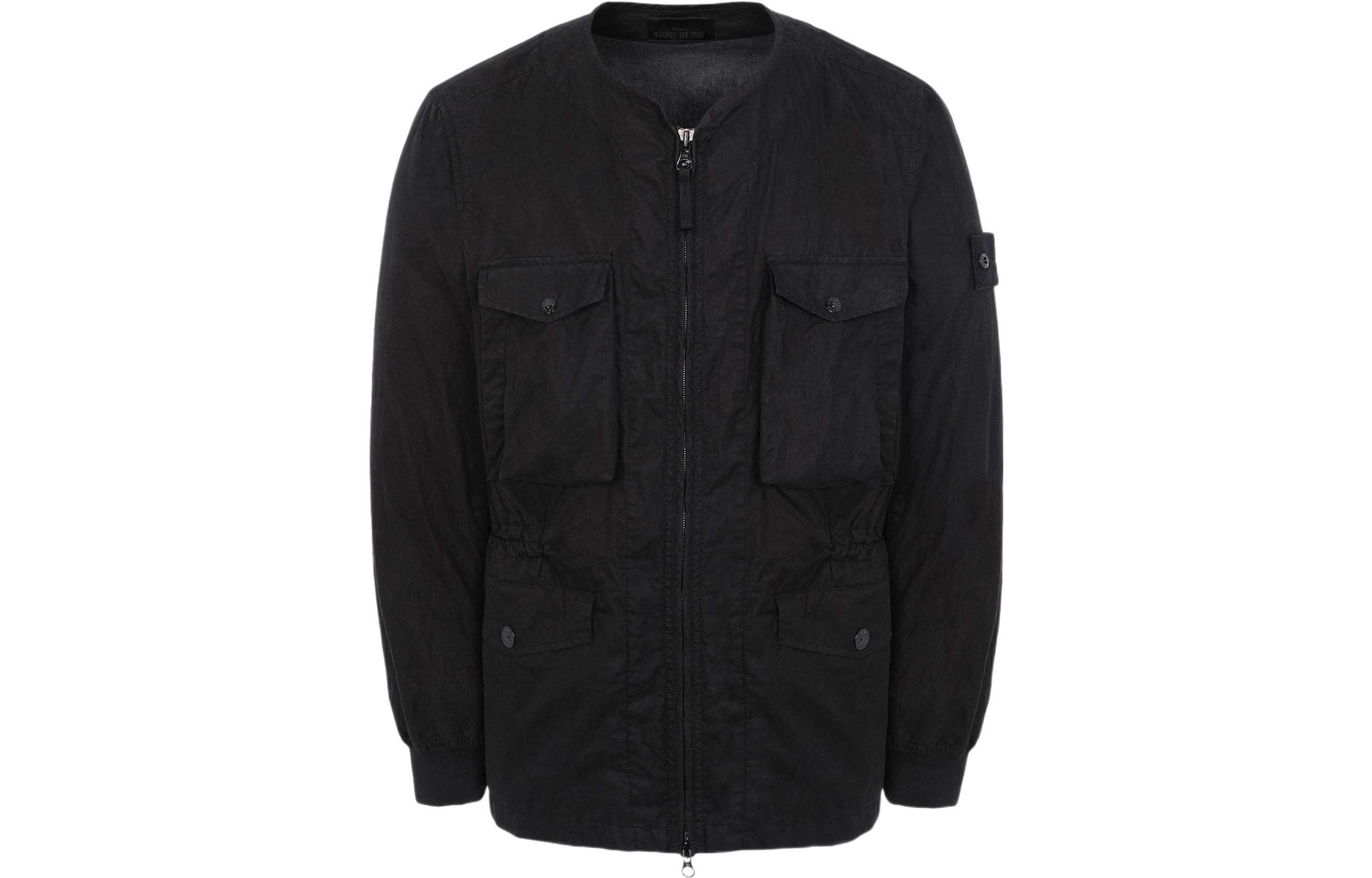 Stone Island Ghost Pieces Black Label Multi-Pocket Jacket Men’s Black 7015406F1-V0029