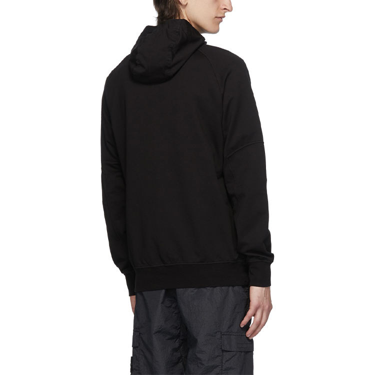 Purchase STONE ISLAND Ghost Pieces Black Label Pullover Hoodie Hitam 秋季 7215636F3-V0029