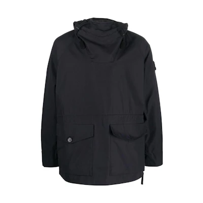 Stone Island Ghost Pieces Black Label Solid Color Hoodie Jacket Black 7715438F1V0029