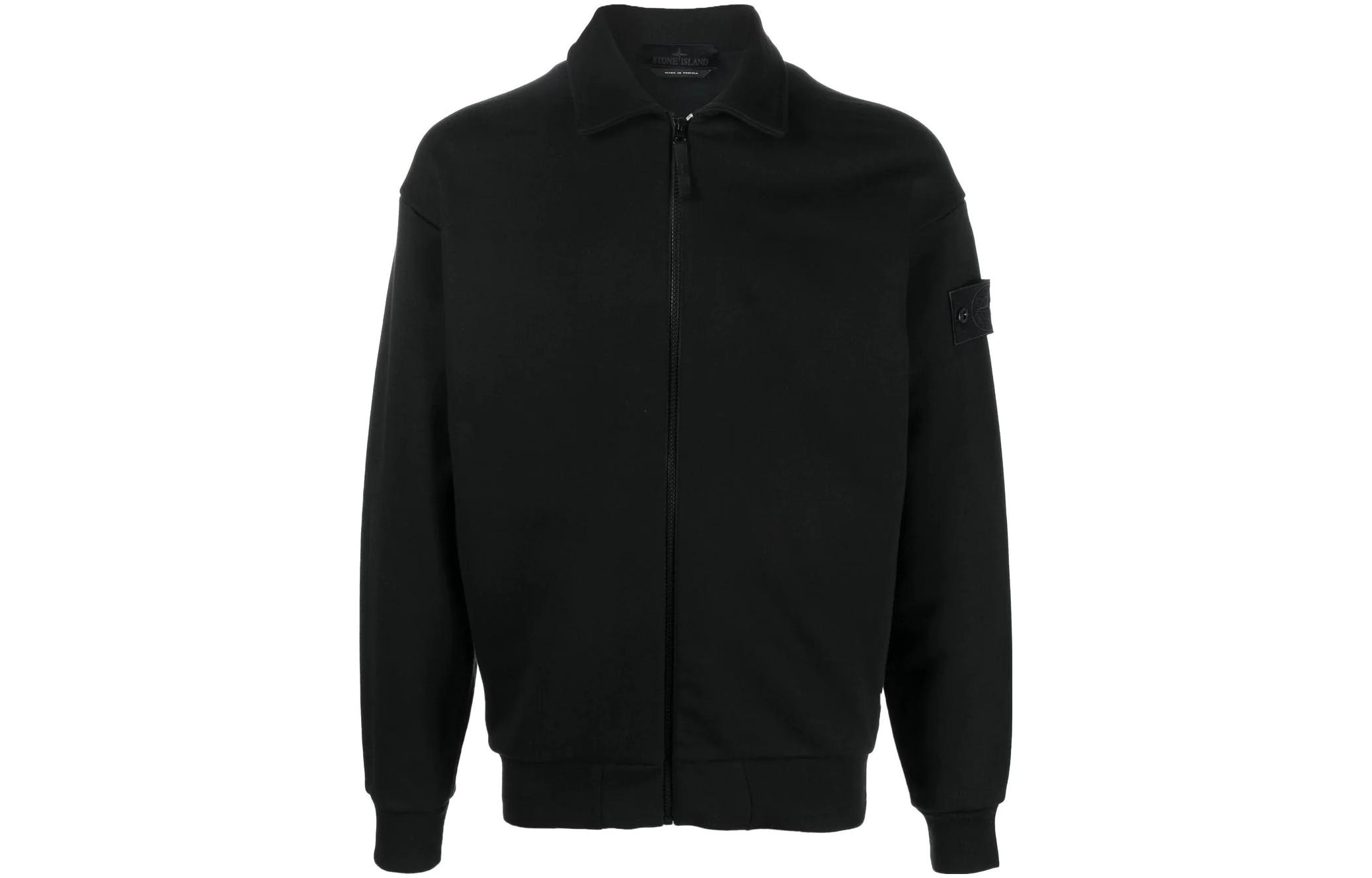 Stone Island Ghost Pieces Black Label Zip-Up Jacket Black - Fashion 7715624F3-V0029