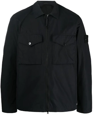 Stone Island Ghost系列黑色標誌翻領襯衫夾克 男款 黑色 7715116F1-V0029 Buy Stone Island Ghost系列黑色標誌翻領襯衫夾克 男款 黑色 7715116F1-V0029