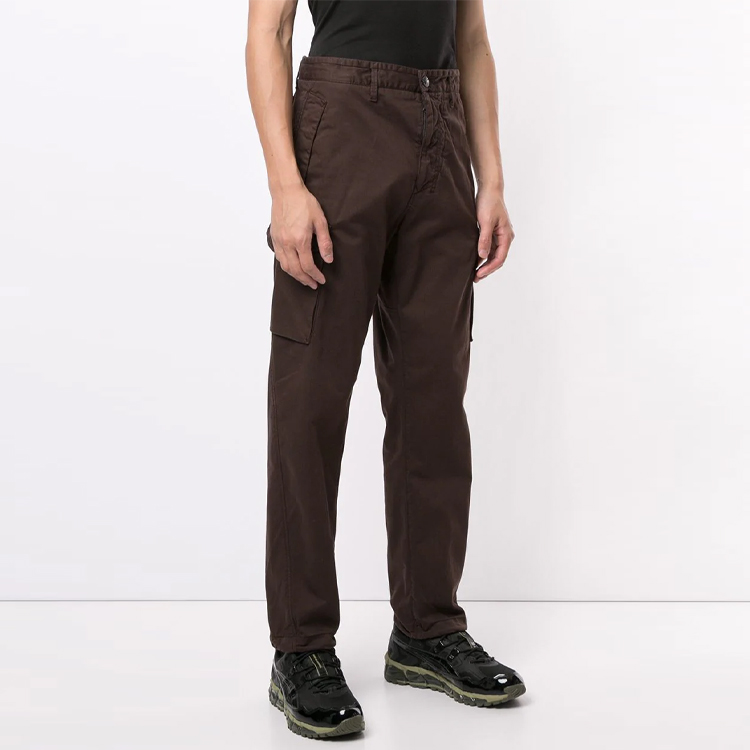 Stone Island Ghost Pieces Cargo Pants Brown Unisex Casual Straight-Leg Trousers. 7315326F4-V0070 圖 6
