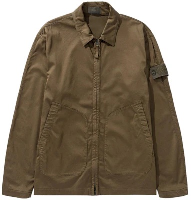 Stone Island Ghost 系列萊賽爾緞面軍綠襯衫外套 7615112F2-V0054 Buy Stone Island Ghost 系列萊賽爾緞面軍綠襯衫外套 7615112F2-V0054