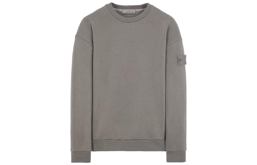 Stone Island Ghost Pieces Men’s Crewneck Sweatshirt Smoke Gray 7715633F3-V0067