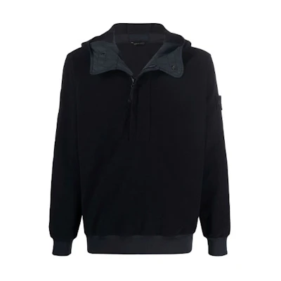 STONE ISLAND Ghost Pieces Navy Blue Compass Badge Pullover Hoodie Jacket Men 7515667F3-V0020