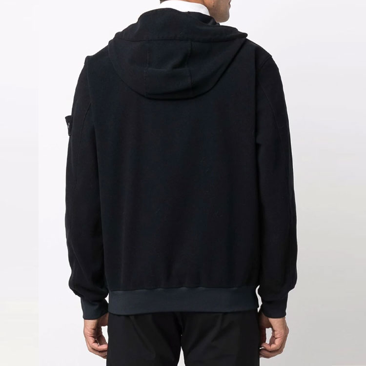 STONE ISLAND Ghost Pieces Navy Blue Compass Badge Pullover Hoodie Jacket Men 7515667F3-V0020 圖 4