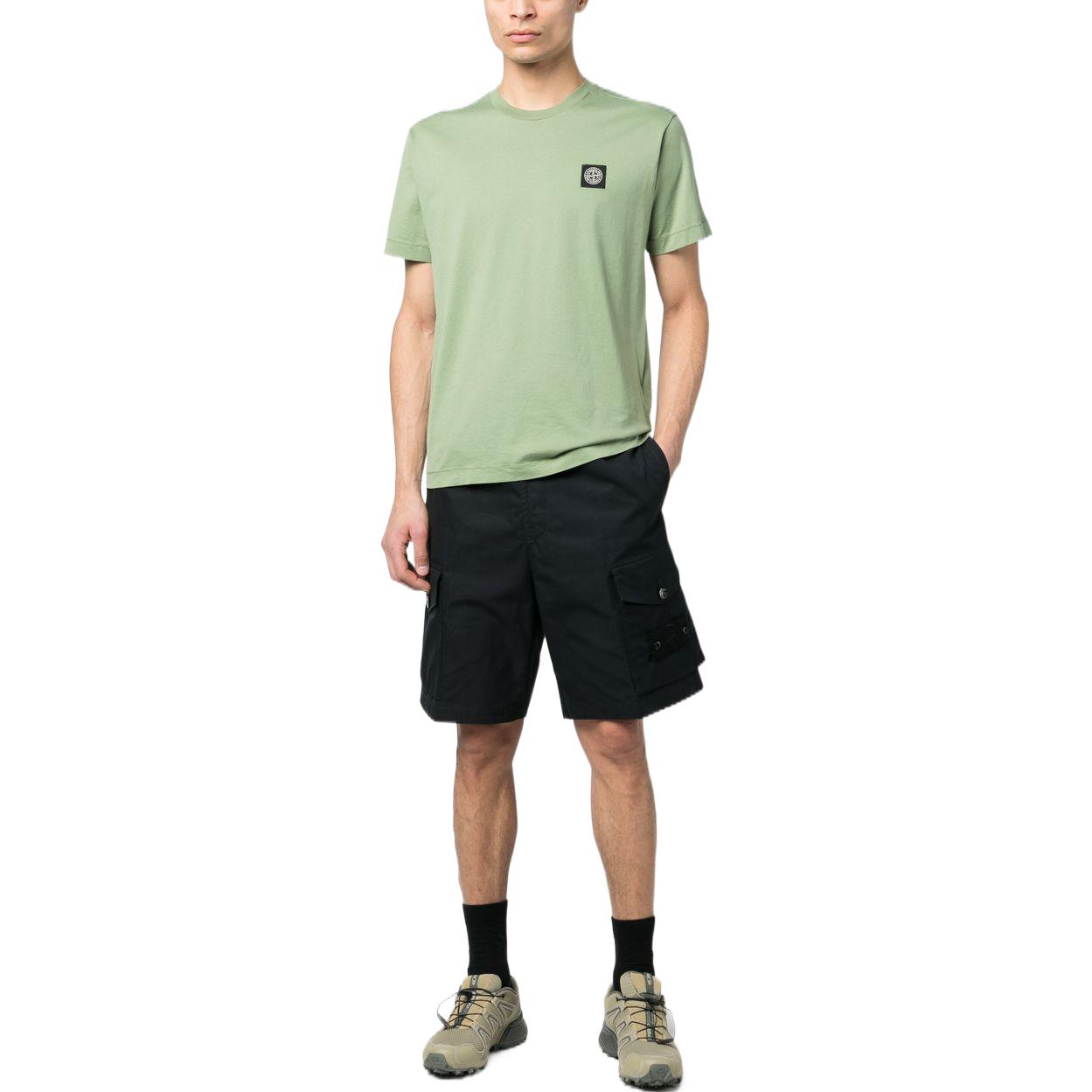 STONE ISLAND Ghost Pieces SS23 Black Label Cargo Shorts Black Mens Casual Wear 7815L02F1-V0029 圖 4