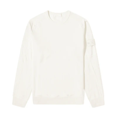 Stone Island Ghost Pieces White Label Crewneck Sweatshirt Beige 7215637F3-V0099