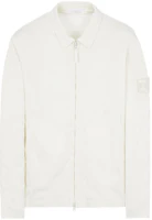 Stone Island Ghost Pieces White Label Lyocell Satin Shirt Jacket White Men. 7615112F2-V0099 Stone Island Ghost Pieces White Label Lyocell Satin Shirt Jacket White Men. 7615112F2-V0099