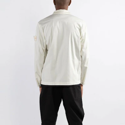 스톤 아일랜드 고스트 피스 화이트 라벨 라이오셀 새틴 셔츠 재킷 화이트 남성. 7615112F2-V0099 Cheap 스톤 아일랜드 고스트 피스 화이트 라벨 라이오셀 새틴 셔츠 재킷 화이트 남성. 7615112F2-V0099